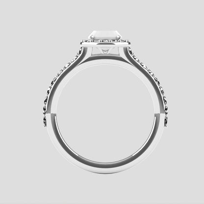 Halo Ring Front View