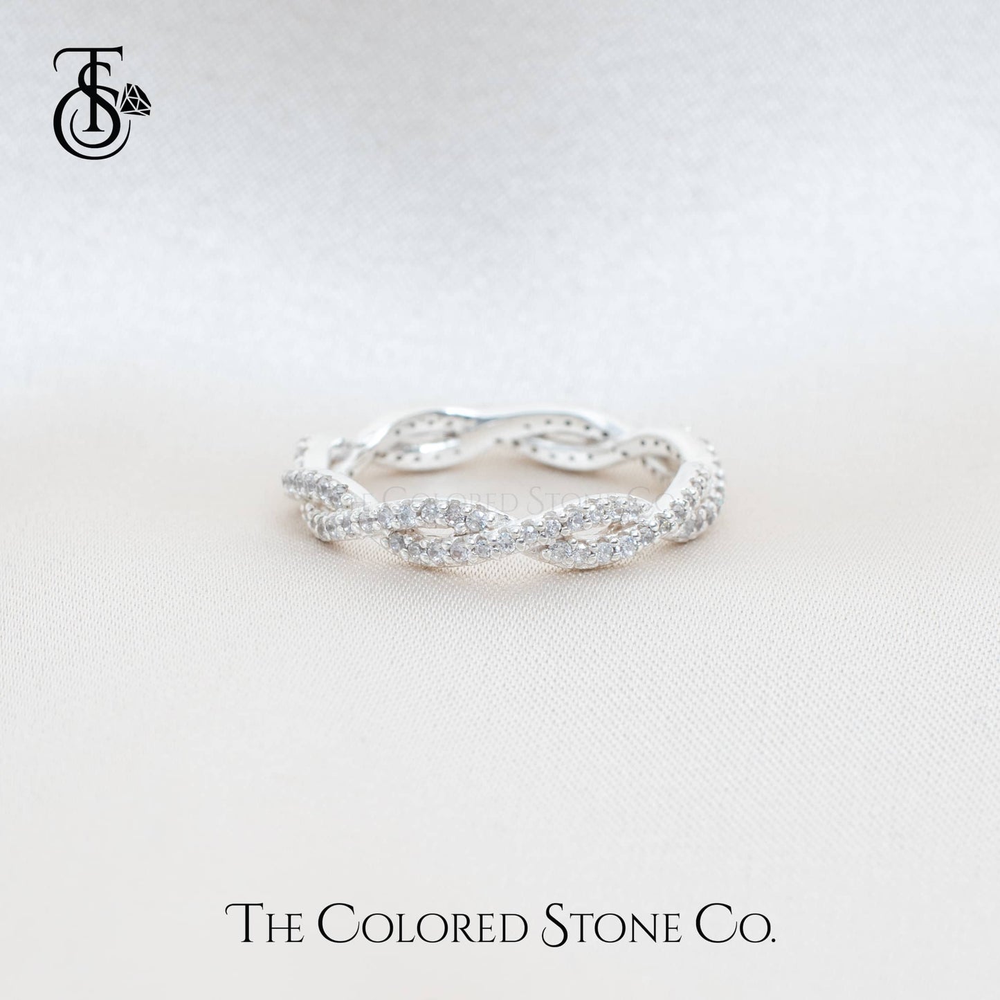 Dreamy Twist Ring- American Diamond (CZ)