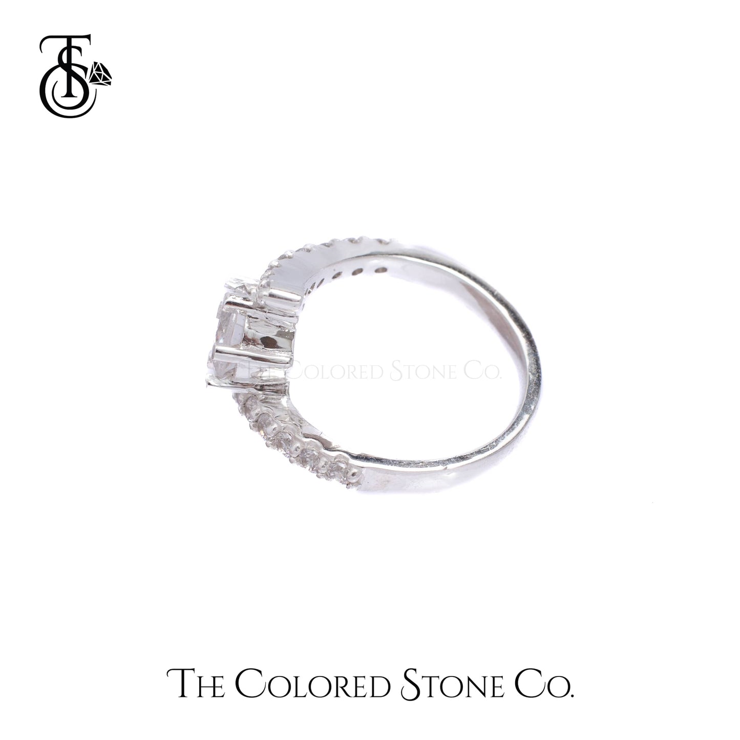 Whirls Ring- American Diamond (CZ)