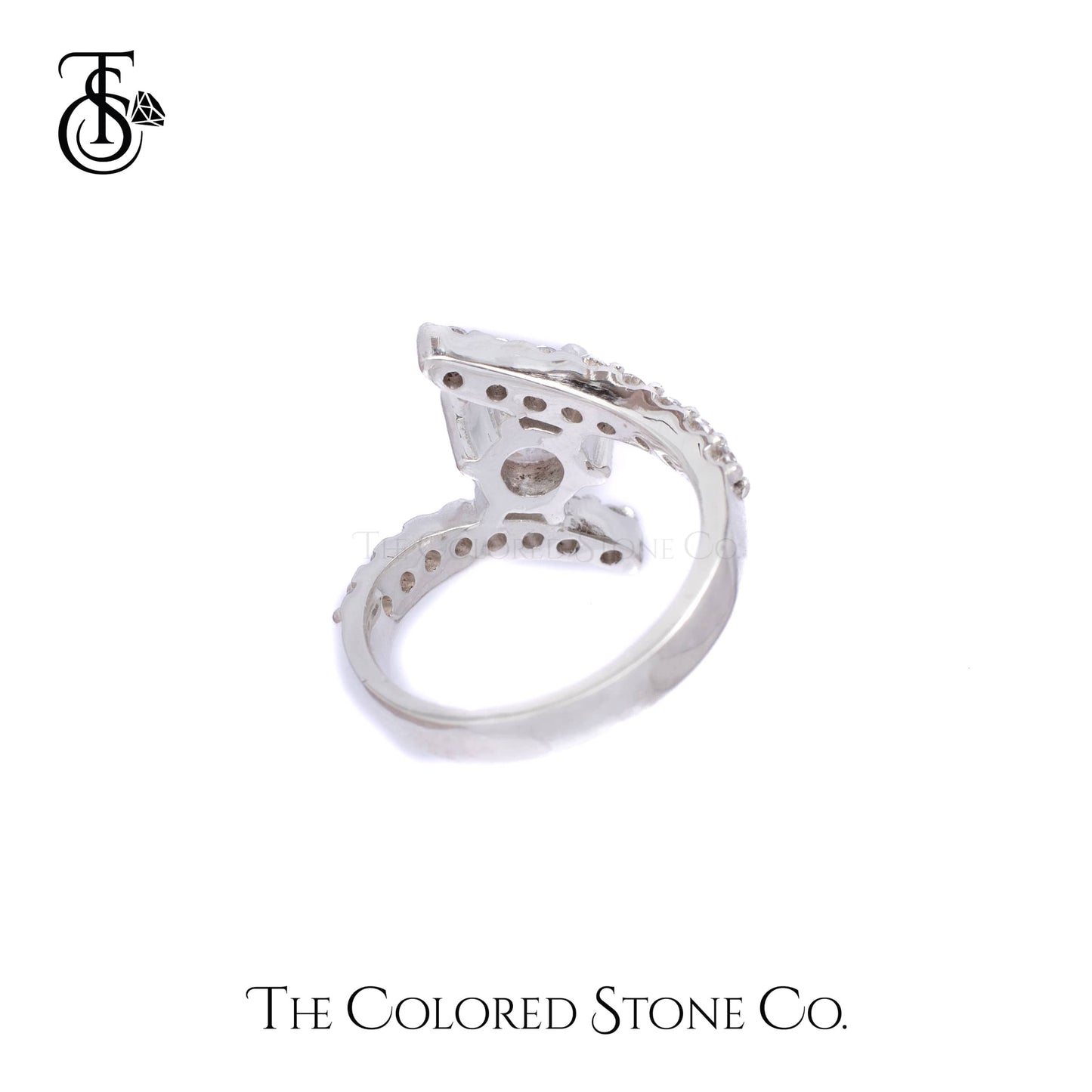 Whirls Ring- American Diamond (CZ)