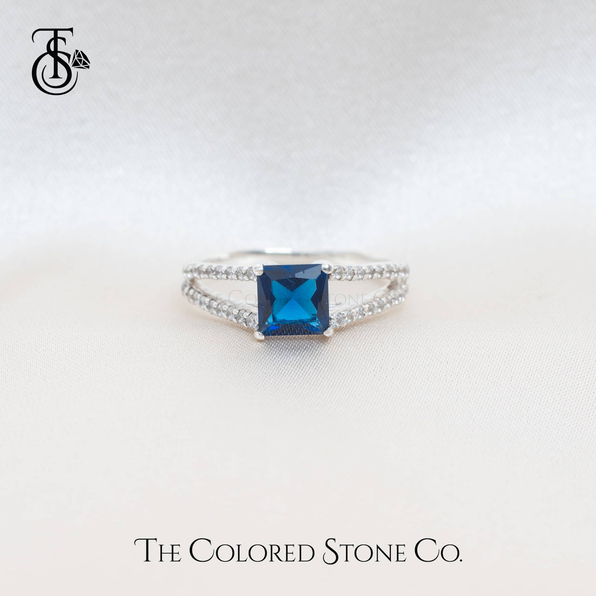 Cosmic Ring - Sapphire Blue CZ