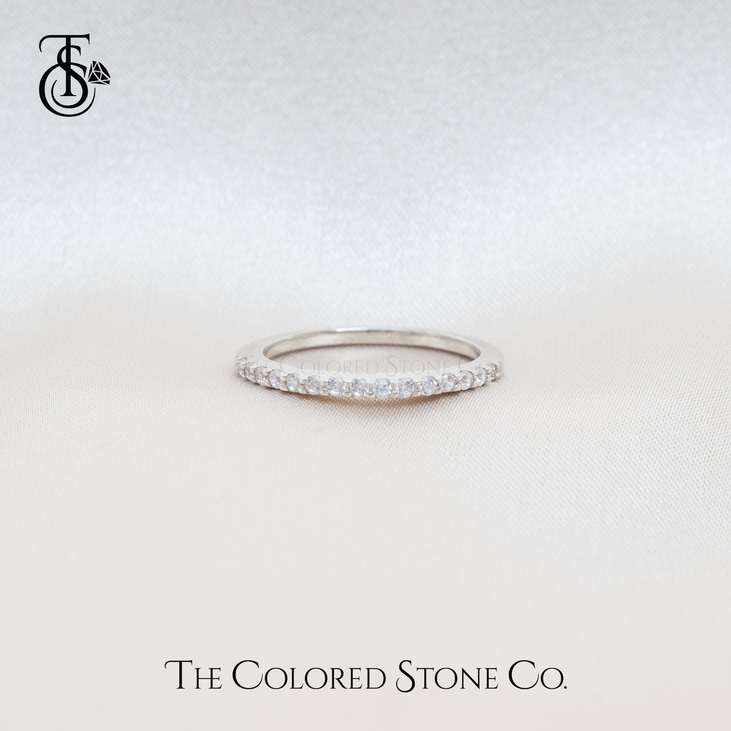 Arc Ring- American Diamond (CZ)