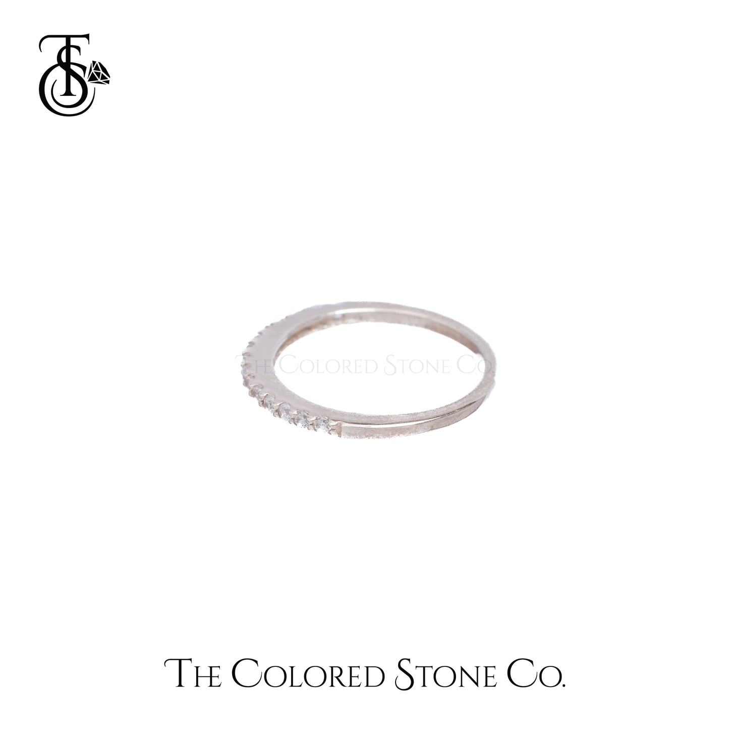 Arc Ring- American Diamond (CZ)