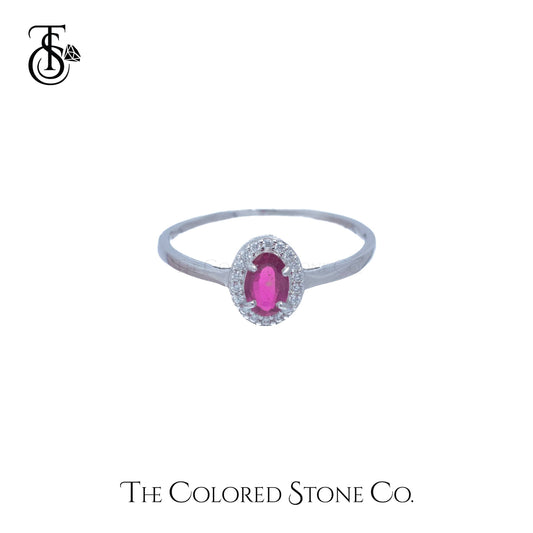 Eden Ring - Natural Ruby (Glass Filled)