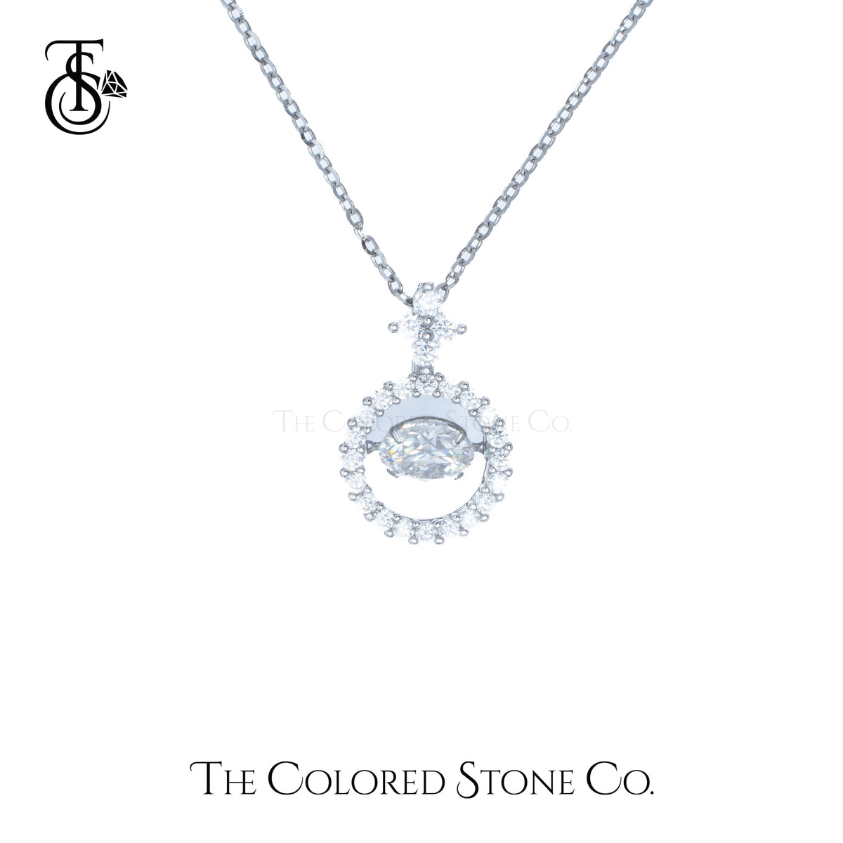 Hover Pendant - Moissanite