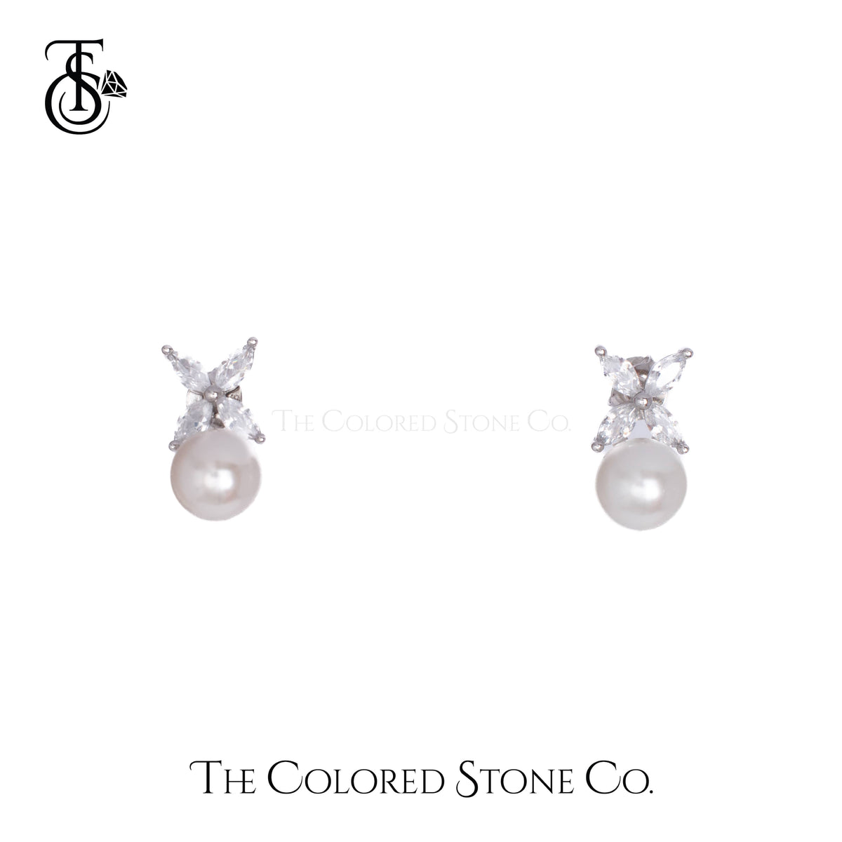 Alora Earrings- Pearl