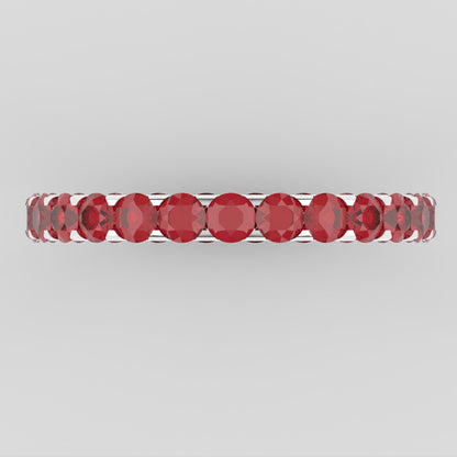 Ruby Eternity Ring/Band Top VIew