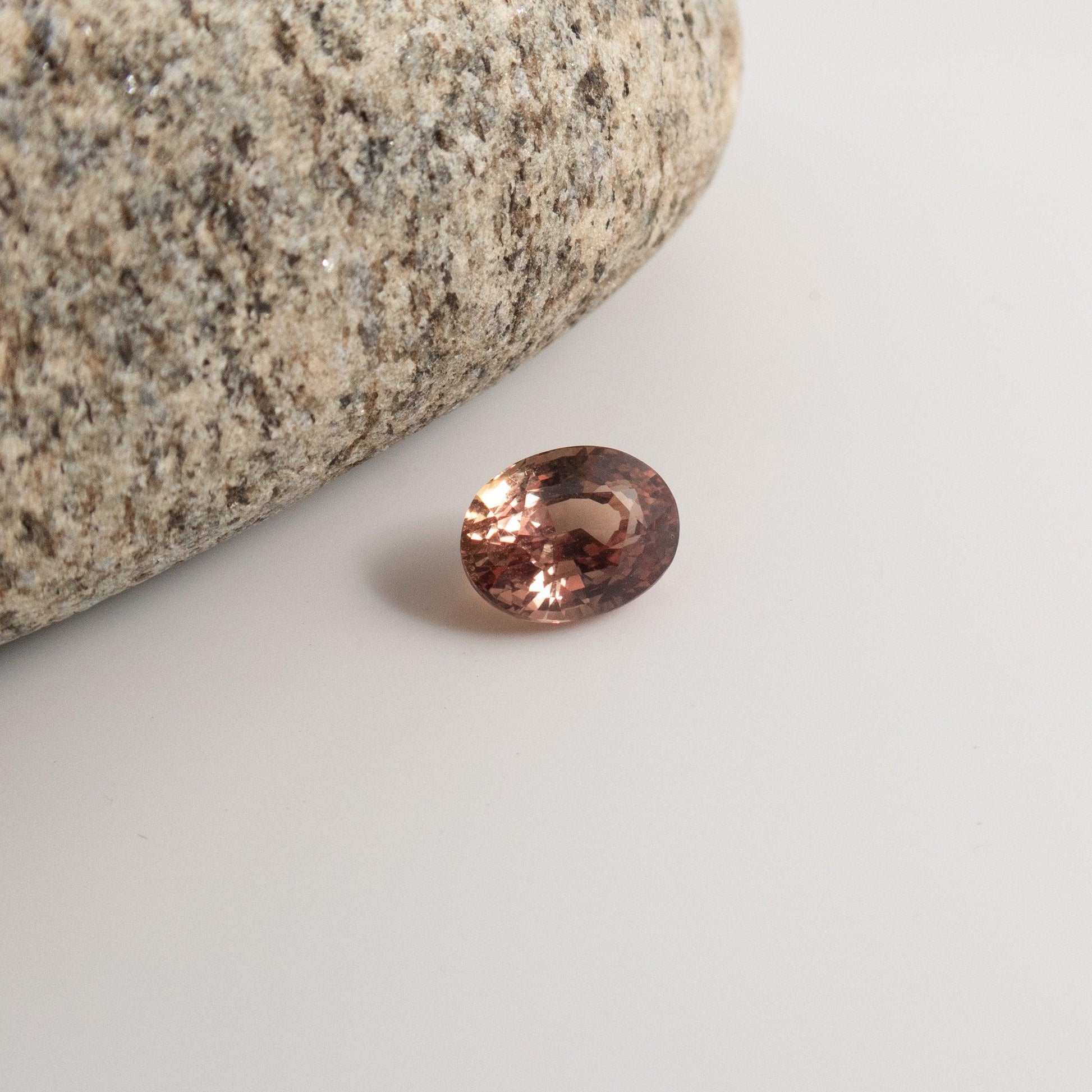 Orange-ish Brown Sapphire Natural Heated 2.67ct - The Colored Stone Co.