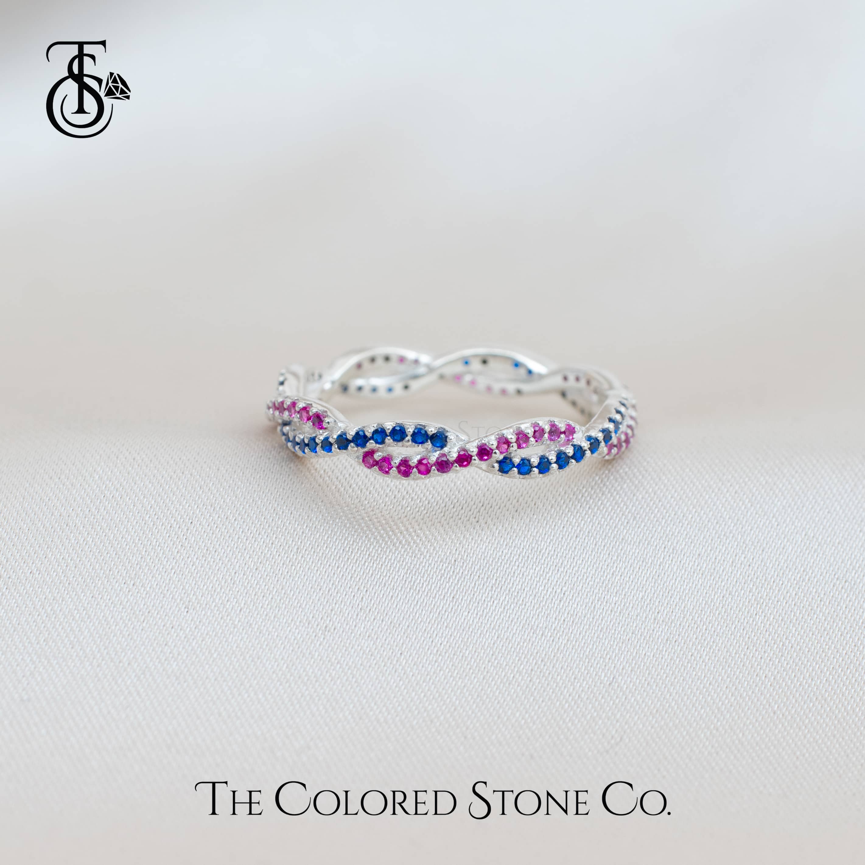 Dreamy Twist Ring | International Shipping – The Colored Stone Co.