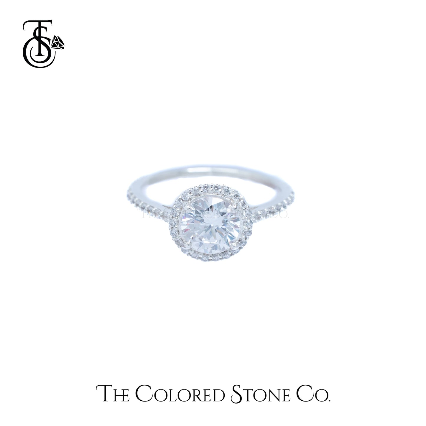 Majestic Halo Ring - American Diamond (CZ)