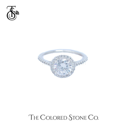 Majestic Halo Ring - American Diamond (CZ)