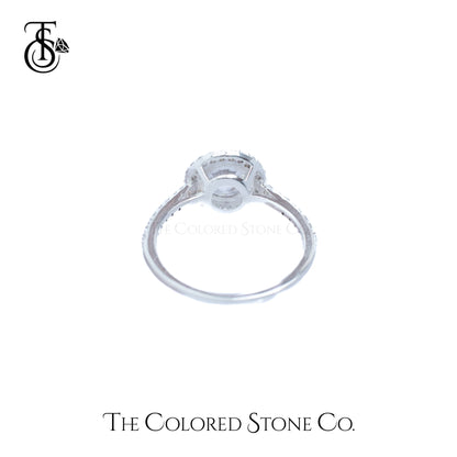 Majestic Halo Ring - American Diamond (CZ)
