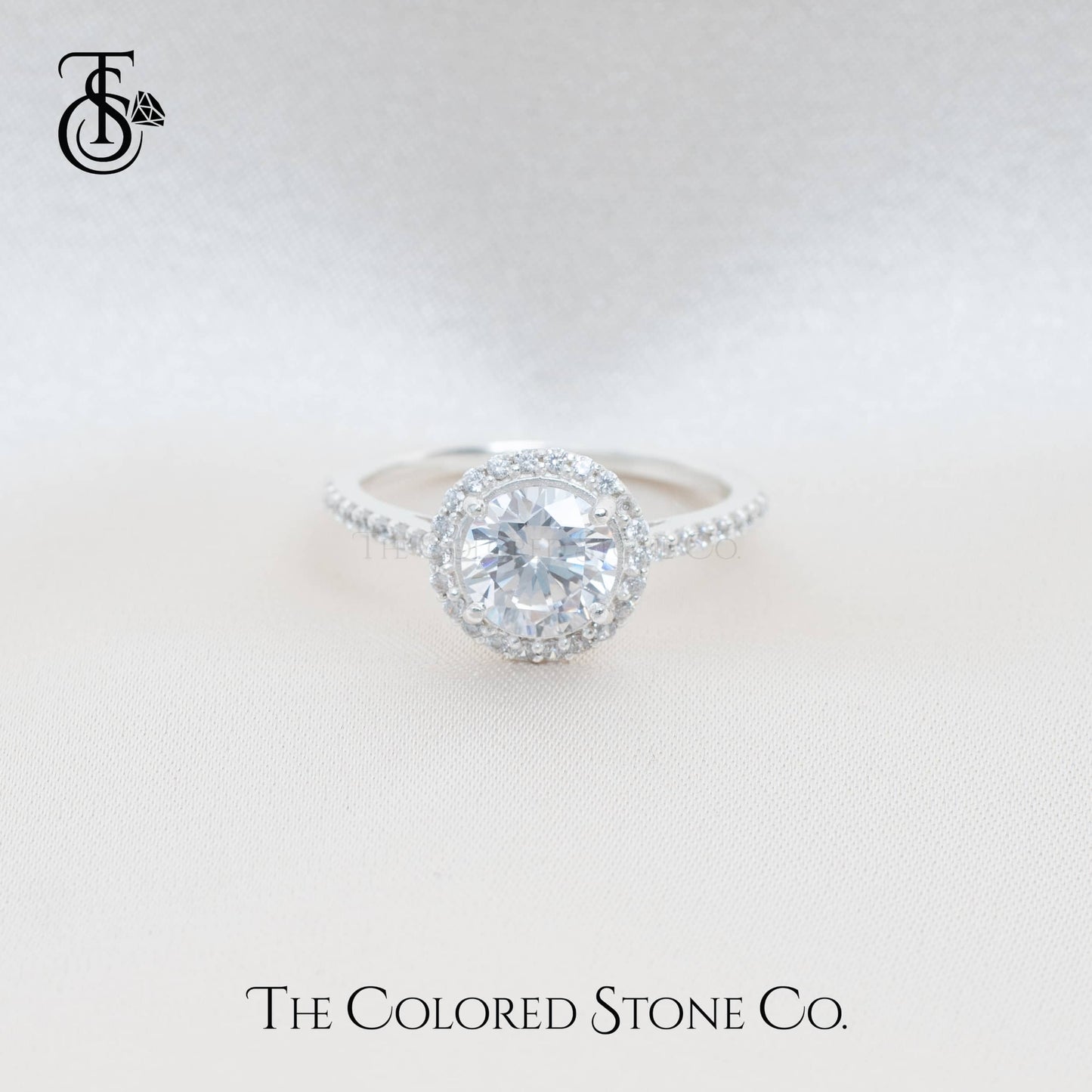 Majestic Halo Ring - American Diamond (CZ)