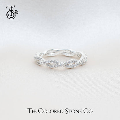 Dreamy Twist Ring- American Diamond (CZ)