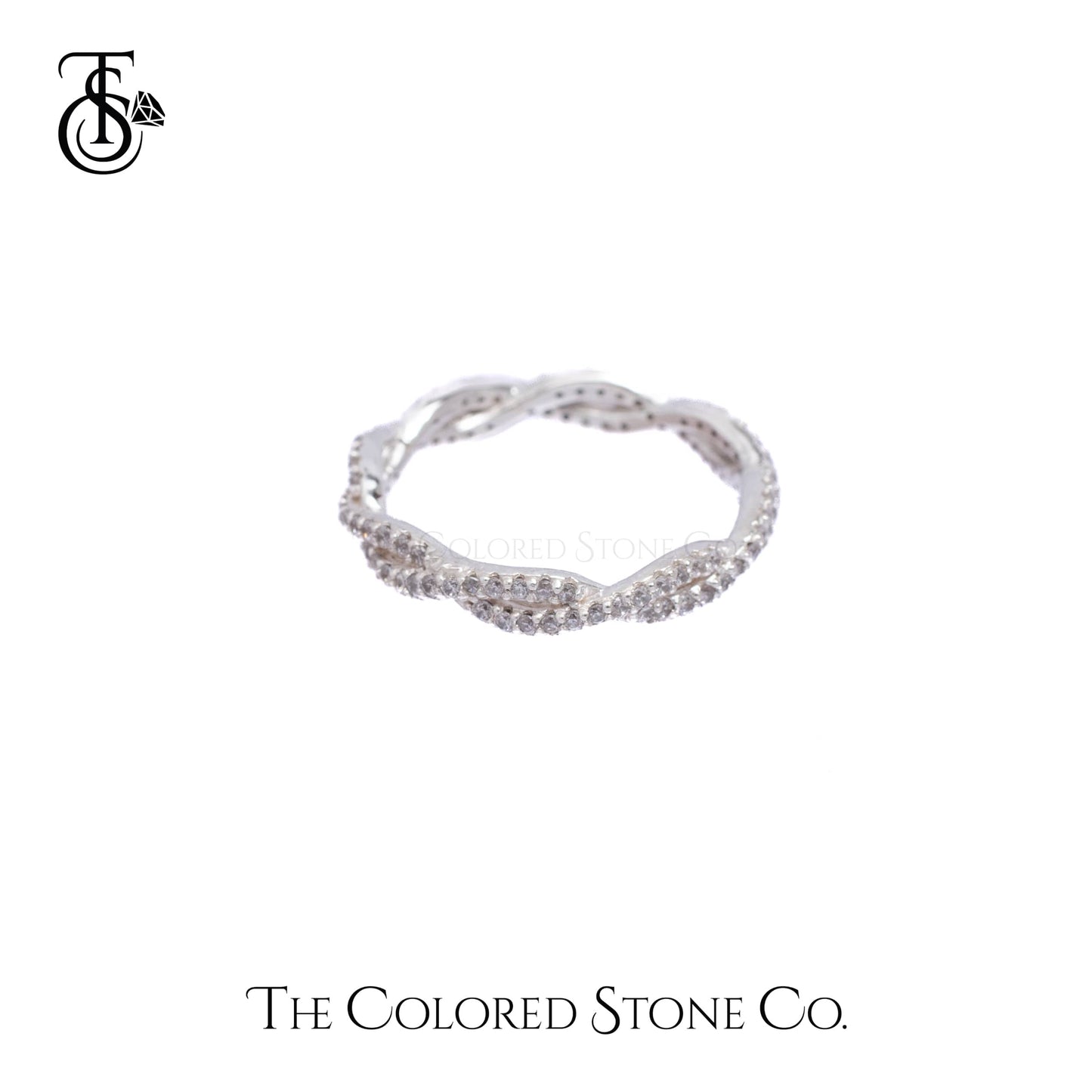 Dreamy Twist Ring- American Diamond (CZ)