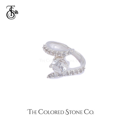 Whirls Ring- American Diamond (CZ)
