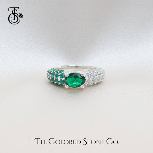 Glow Ring- Lab Emerald