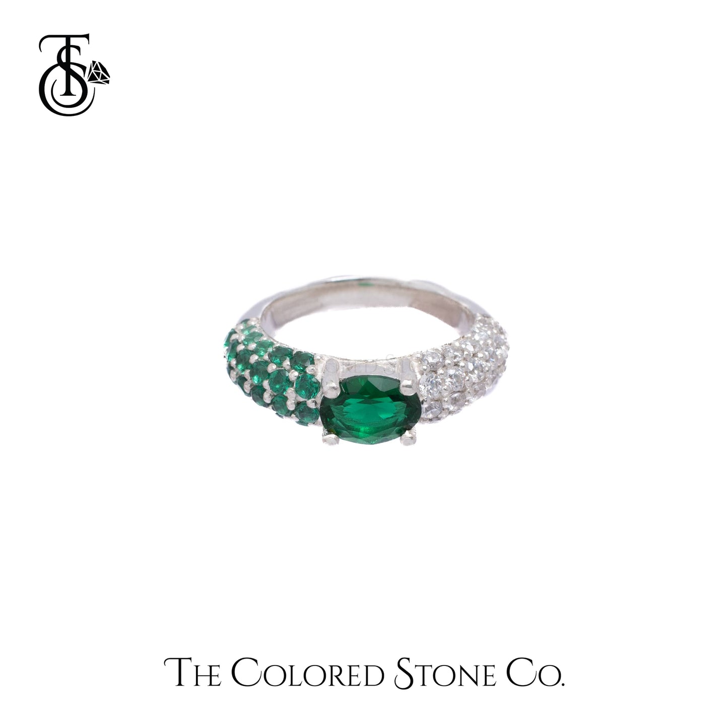 Glow Ring- Lab Emerald