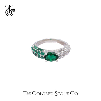 Glow Ring- Lab Emerald