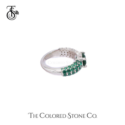 Glow Ring- Lab Emerald