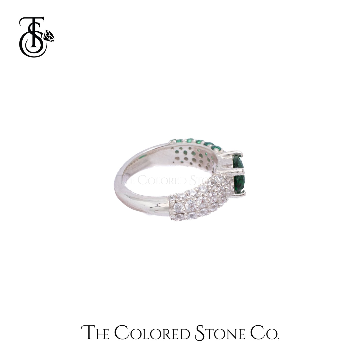Glow Ring- Lab Emerald