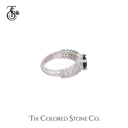 Glow Ring- Lab Emerald