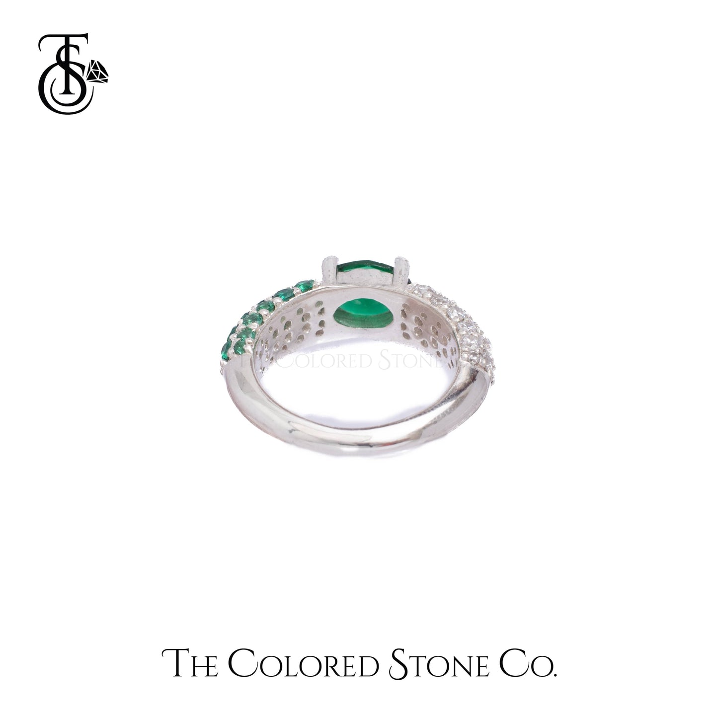 Glow Ring- Lab Emerald