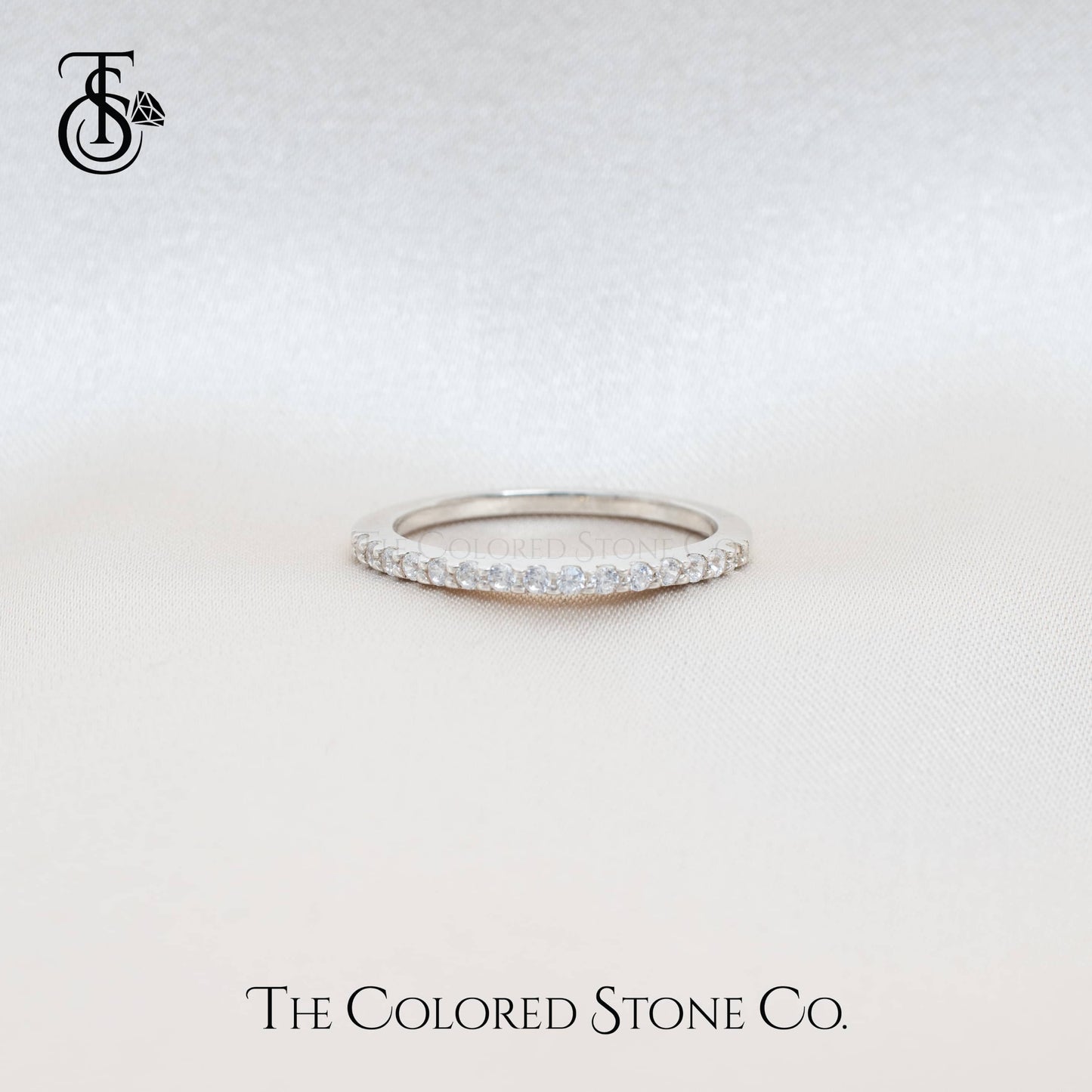 Arc Ring- American Diamond (CZ)