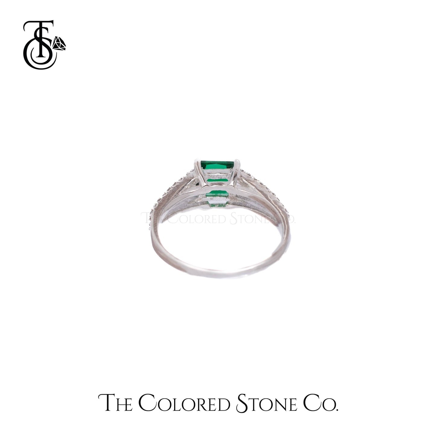 Cosmic Ring - Emerald Green CZ