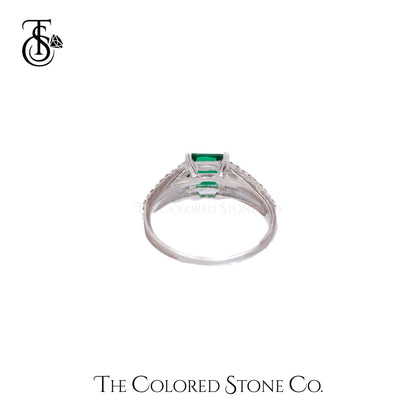 Cosmic Ring - Emerald Green CZ