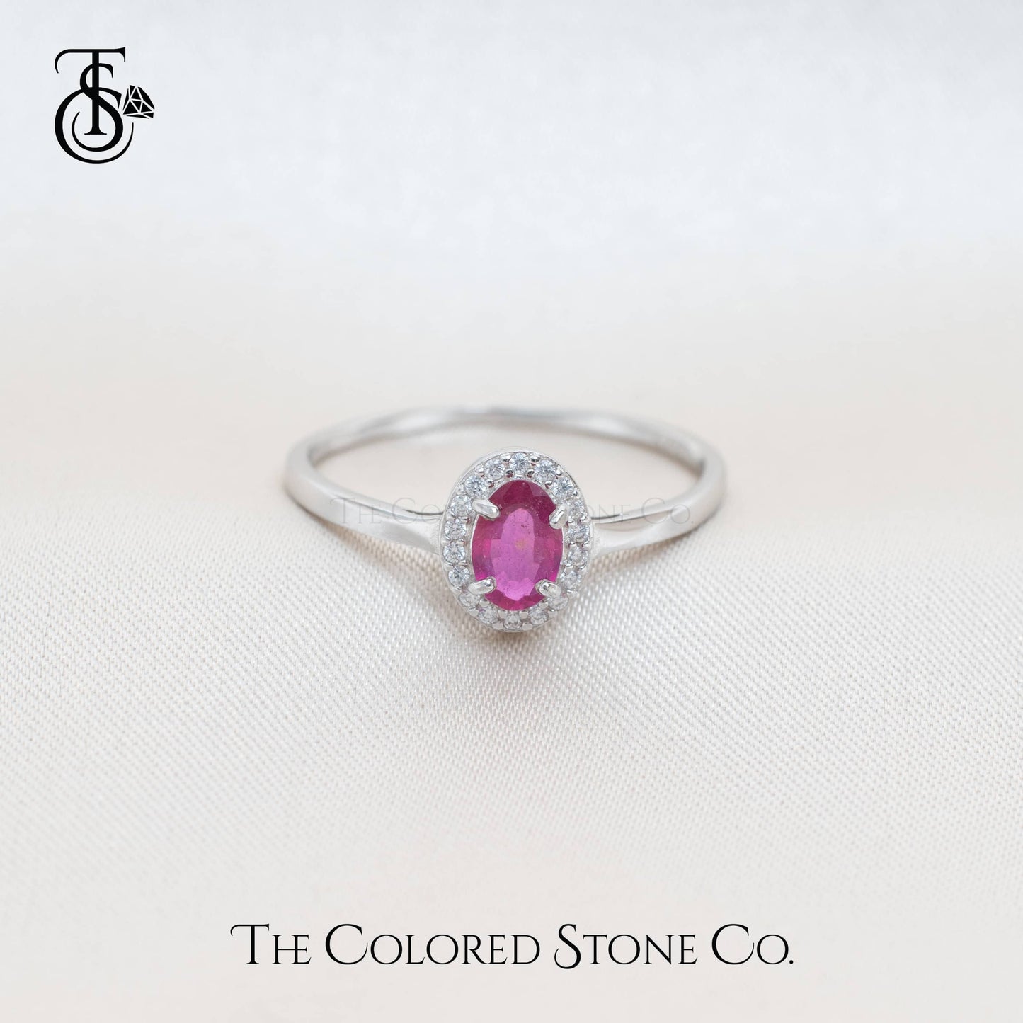 Eden Ring - Natural Ruby (Glass Filled)