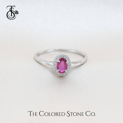 Eden Ring - Natural Ruby (Glass Filled)
