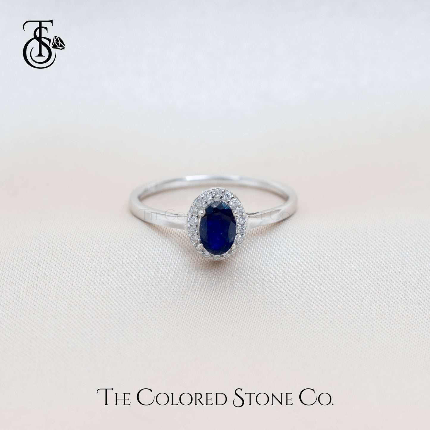 Eden Ring - Natural Blue Sapphire (Glass Filled)