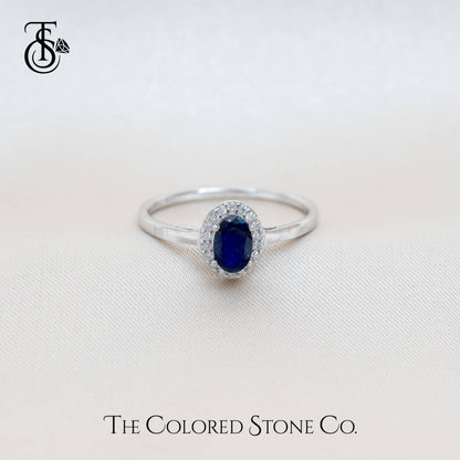 Eden Ring - Natural Blue Sapphire (Glass Filled)