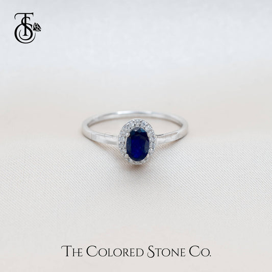 Eden Ring - Natural Blue Sapphire (Glass Filled)