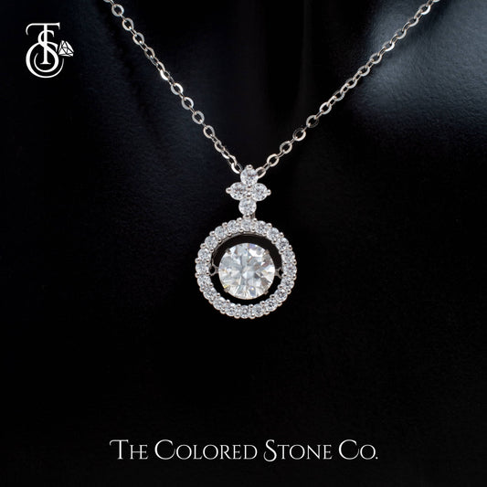 Hover Pendant - Moissanite
