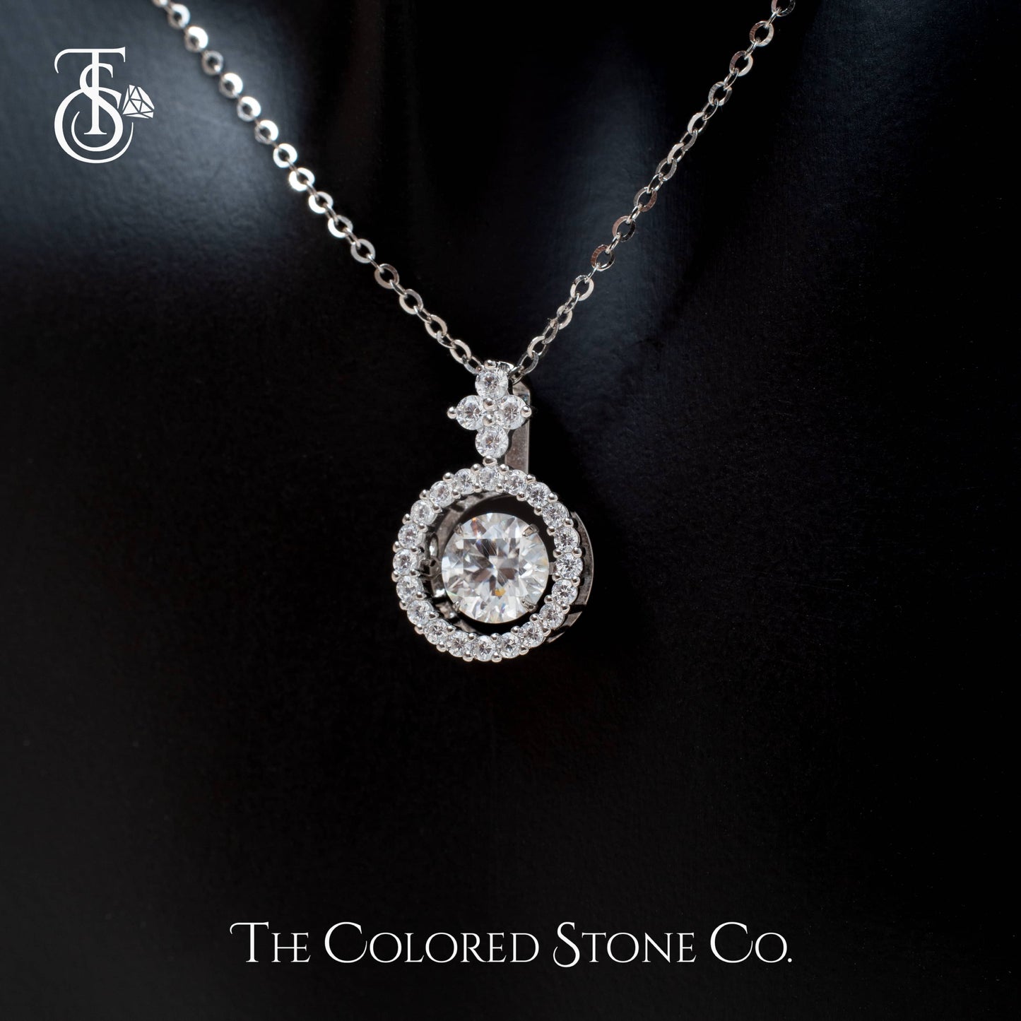 Hover Pendant - Moissanite