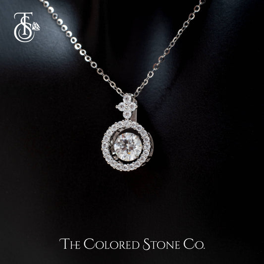 Hover Pendant - Moissanite