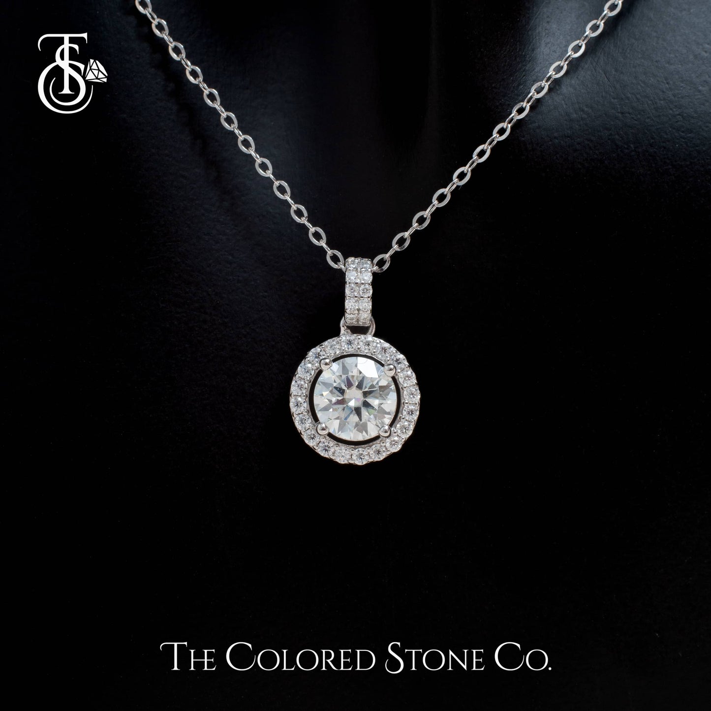 Solis Pendant - Moissanite