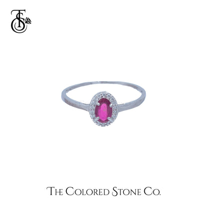 Eden Ring - Natural Ruby (Glass Filled)