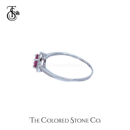 Eden Ring - Natural Ruby (Glass Filled)