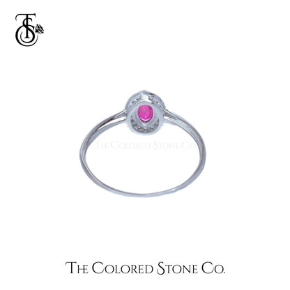 Eden Ring - Natural Ruby (Glass Filled)
