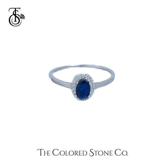 Eden Ring - Natural Blue Sapphire (Glass Filled)