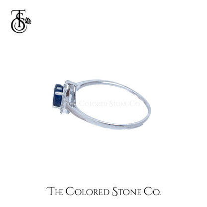 Eden Ring - Natural Blue Sapphire (Glass Filled)