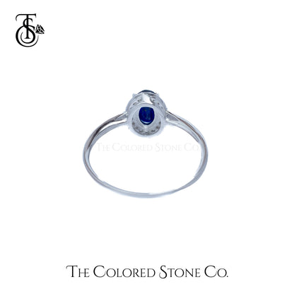 Eden Ring - Natural Blue Sapphire (Glass Filled)