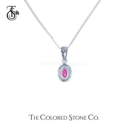Eden Pendant - Natural Ruby (Glass Filled)