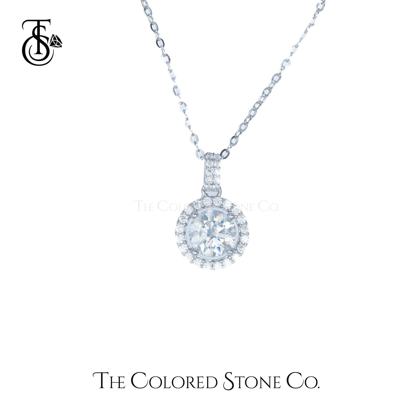 Solis Pendant - Moissanite