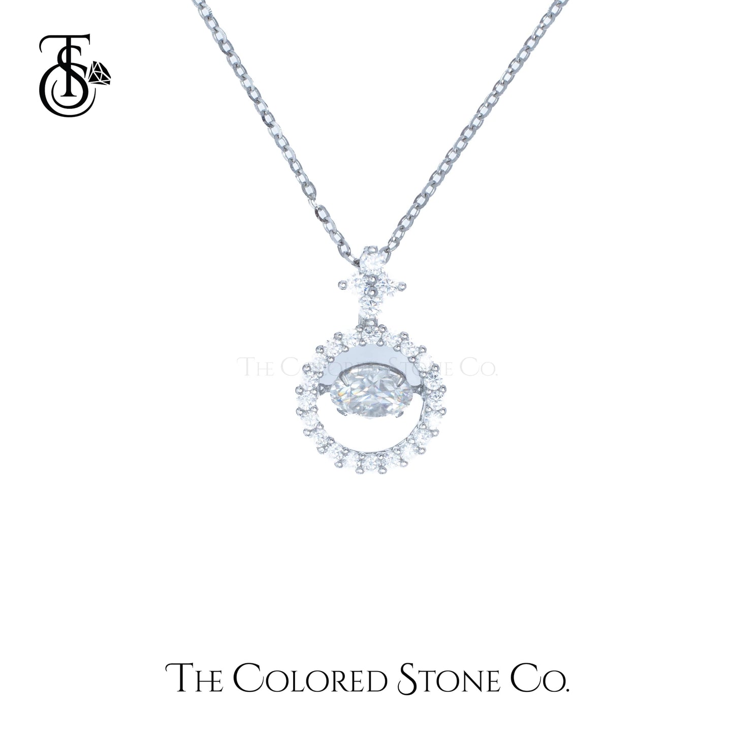 Hover Pendant - Moissanite