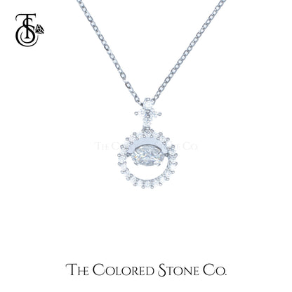 Hover Pendant - Moissanite