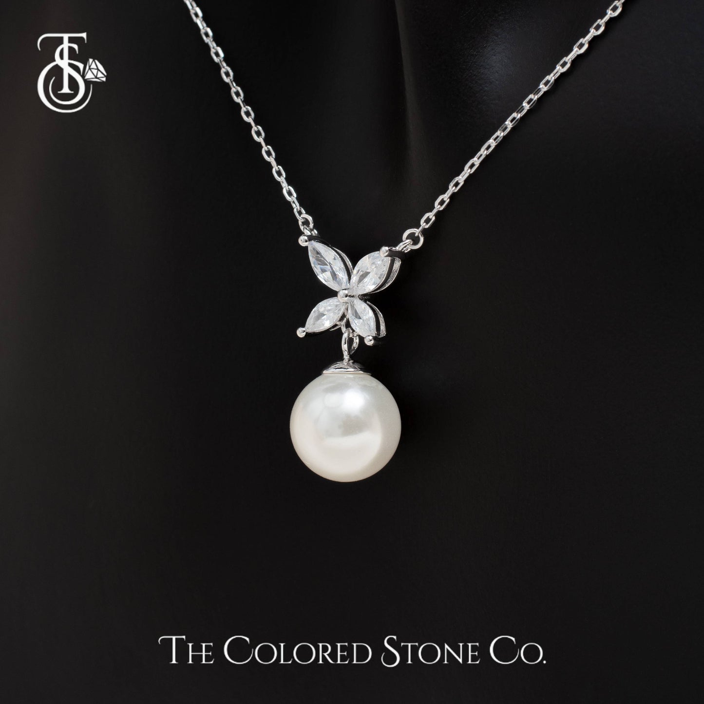 Alora Necklace - Pearl